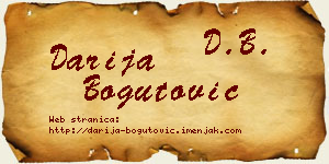 Darija Bogutović vizit kartica